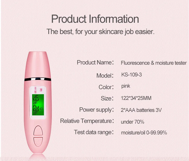 New Promotion Cosmetic Tool Electric Intelligent Skin Detector For Skin ...