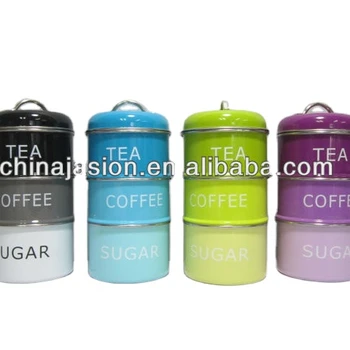 3 tier tea coffee sugar
