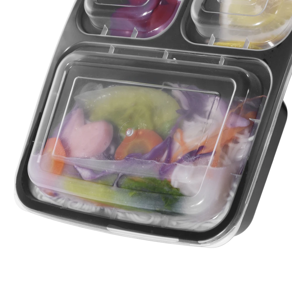 Boîte à Déjeuner Bento SODIAL - 5 Compartiments + Saladier - Bleu - Ausla6242