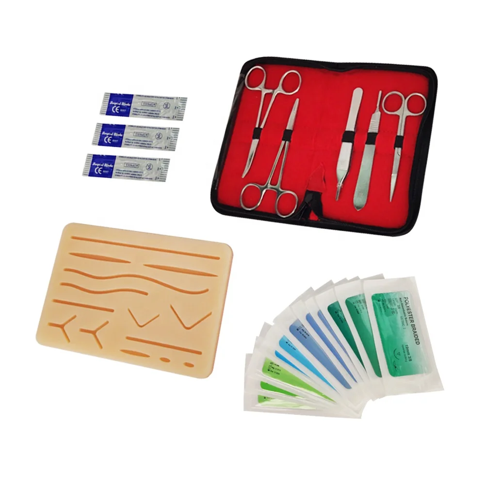 
Skin Suture Practice kit with Suture Pad 3-Layer Suture Pad With Wounds 