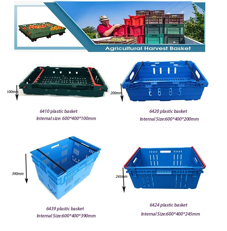 Bale Arm Logistics Crate Supermarket Distribution Container 