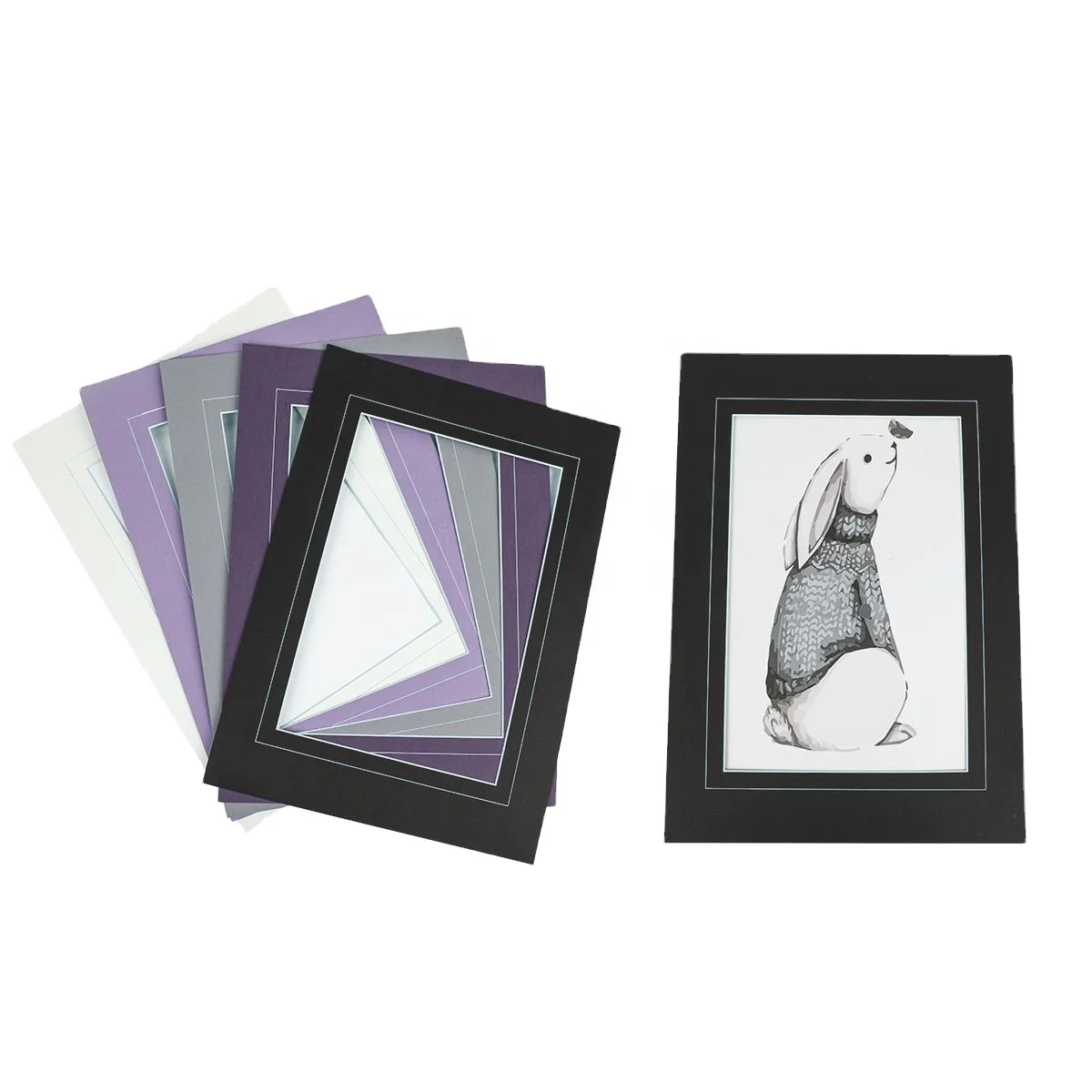 2024 Wholesale Passepartout Acid-Free Photo Frame Matboard High Quality in Different Sizes and Colors details