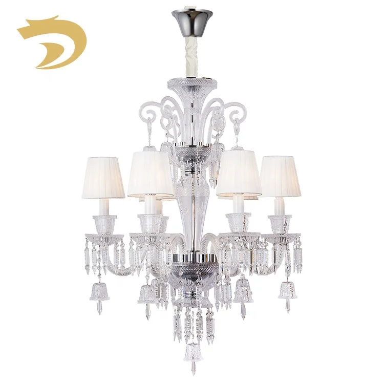 New design white clear glass custom dining table modern luxury lamp pendant lighting chandelier