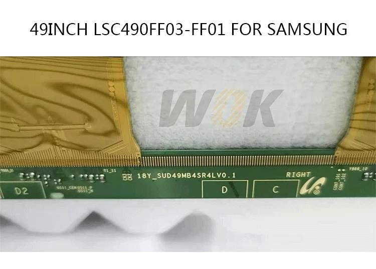 49" Open Cell Samsung Curved Tv Screen Replacement For 18y_sud49