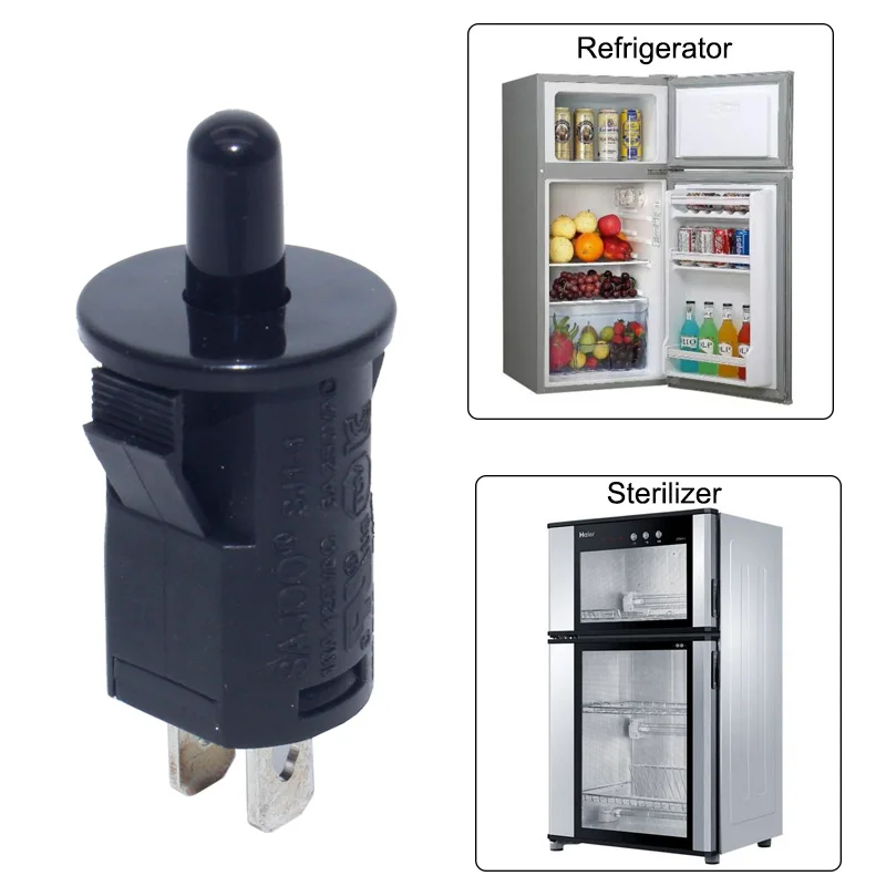 3a 125v Amazon Hot Selling Refrigerator On Off Door Push Button Switch