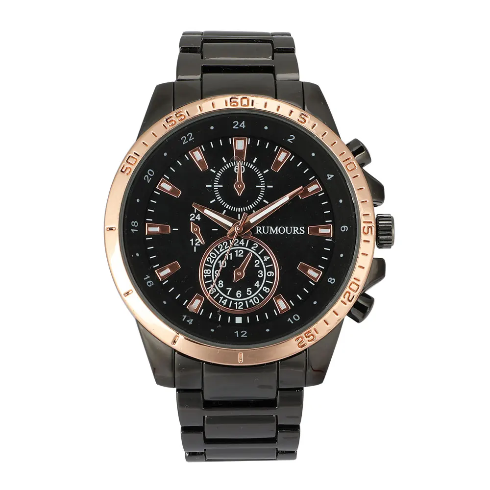 日本movt 石英不锈钢背面防水男士手表