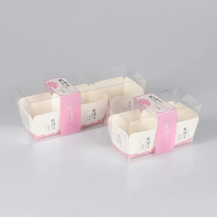 Wholesale Custom Size Rectangular Pet Pvc Pp Wedding Transparent Plastic Cake Box Base And Lid Box