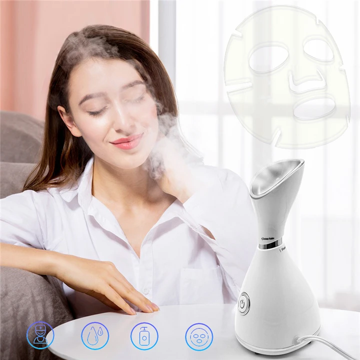 Portable Warm Mist Face Steamer Professional Nano Ionic Facial Steamer For Moisturizer Open