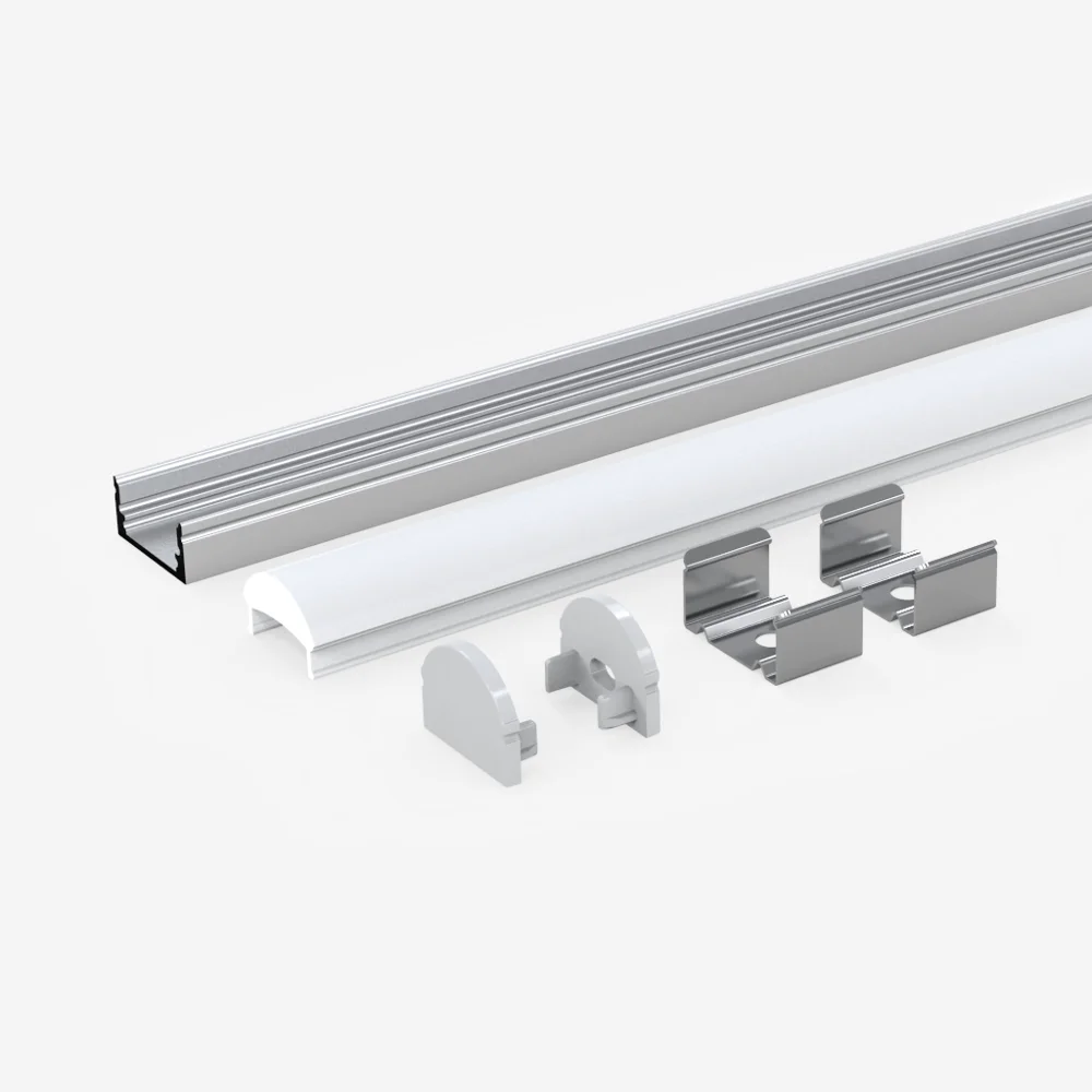 New design track rail system surface mounted aluminium magnetic led profile light for led strip/