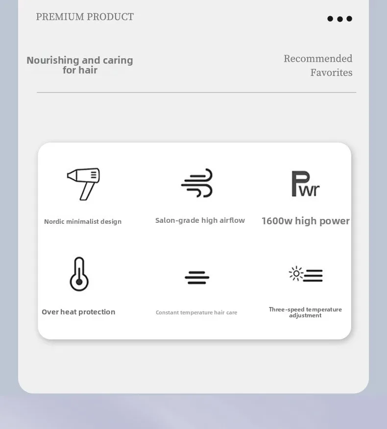 Home use student hair dryer