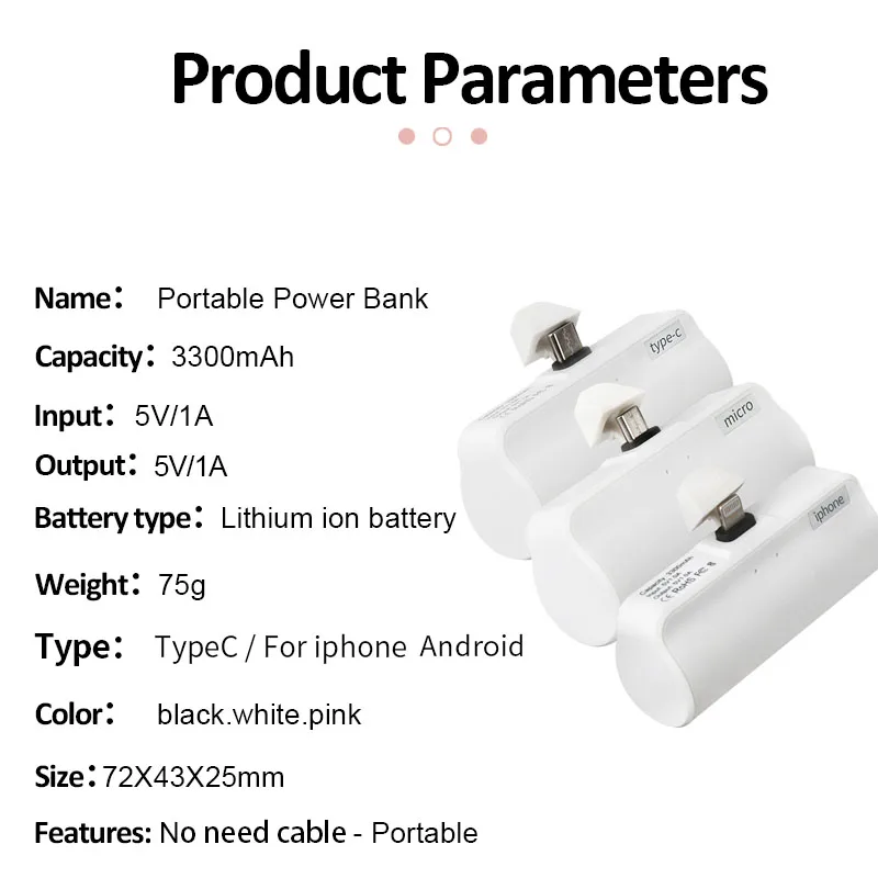 Factory custom cheap gift power banks 3300mAh for Iphone samsung huawei mobile phone portable battery charger bank - ANKUX.COM