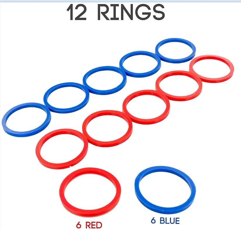 Hooked Hook And Ring Game For Adults & Kids Includes 13 Metal Hooks