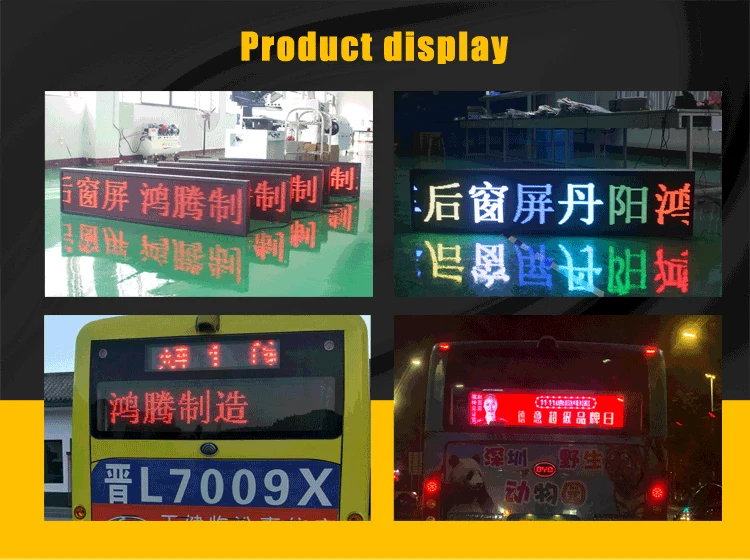 Bus mobile video advertising 165cm led display trailer