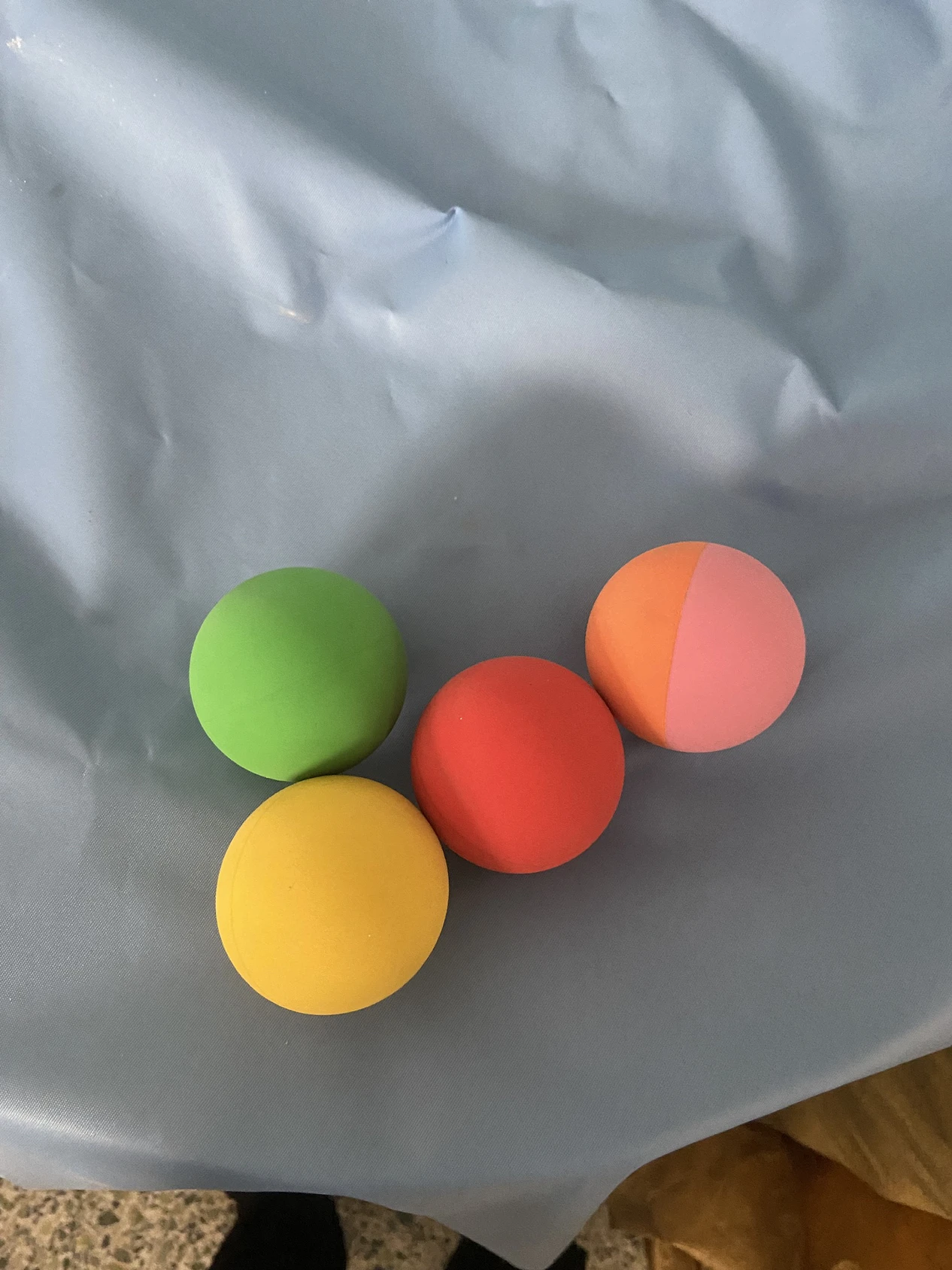 Low Bounce Rubber Ball With Customized Logo For Game Colorful Hollow ...