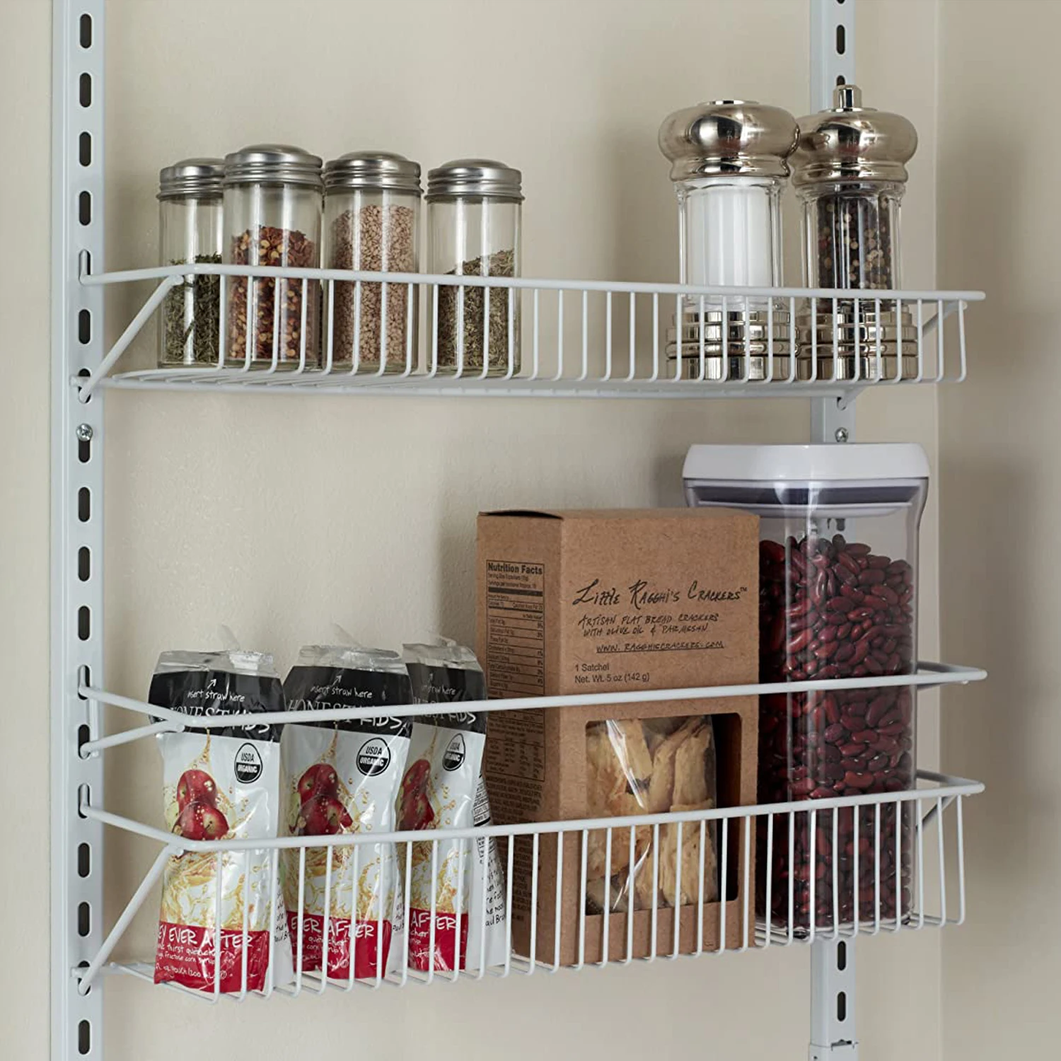 Adjustable Metal 8tier Wall And Over The Door Rack Shelf To Add Closet