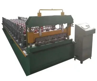 Steel roll roofing sheets making machine Double layer roof tile making forming machine manufacture