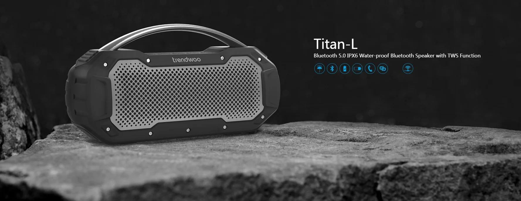 EQ Mode Control IPX6 Waterproof Wireless Portable Speaker - ANKUX.COM