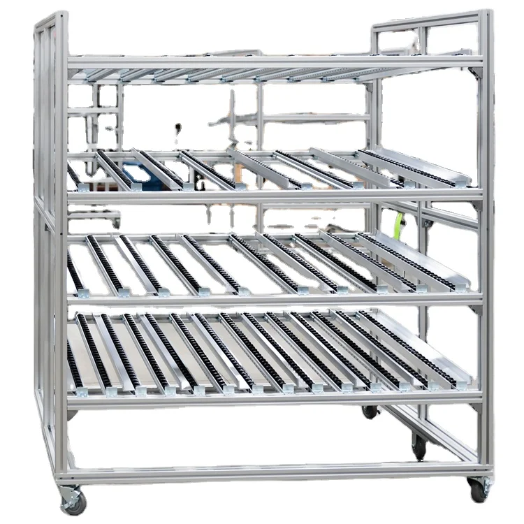 Aluminum Extrusion Profile Turnover Racks Are Fluent Strip Shelves