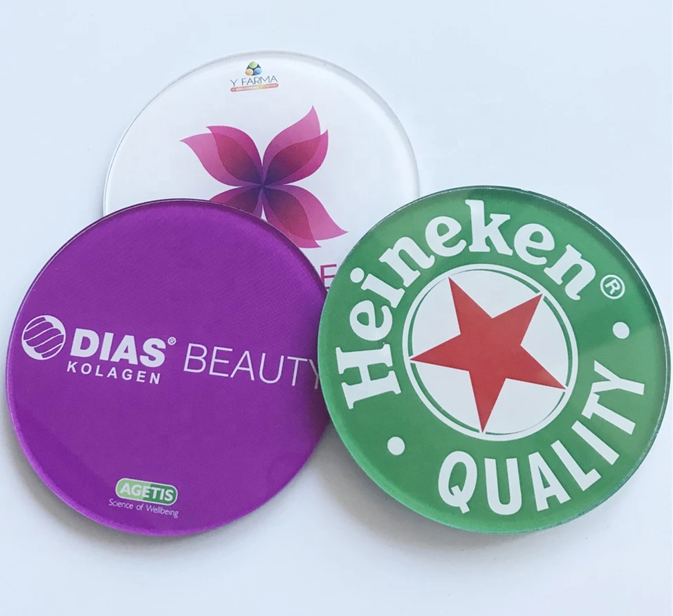 Clear Transparent Acrylic Display Round Coaster With Printing Logo Buy Custom Clear Acrylic