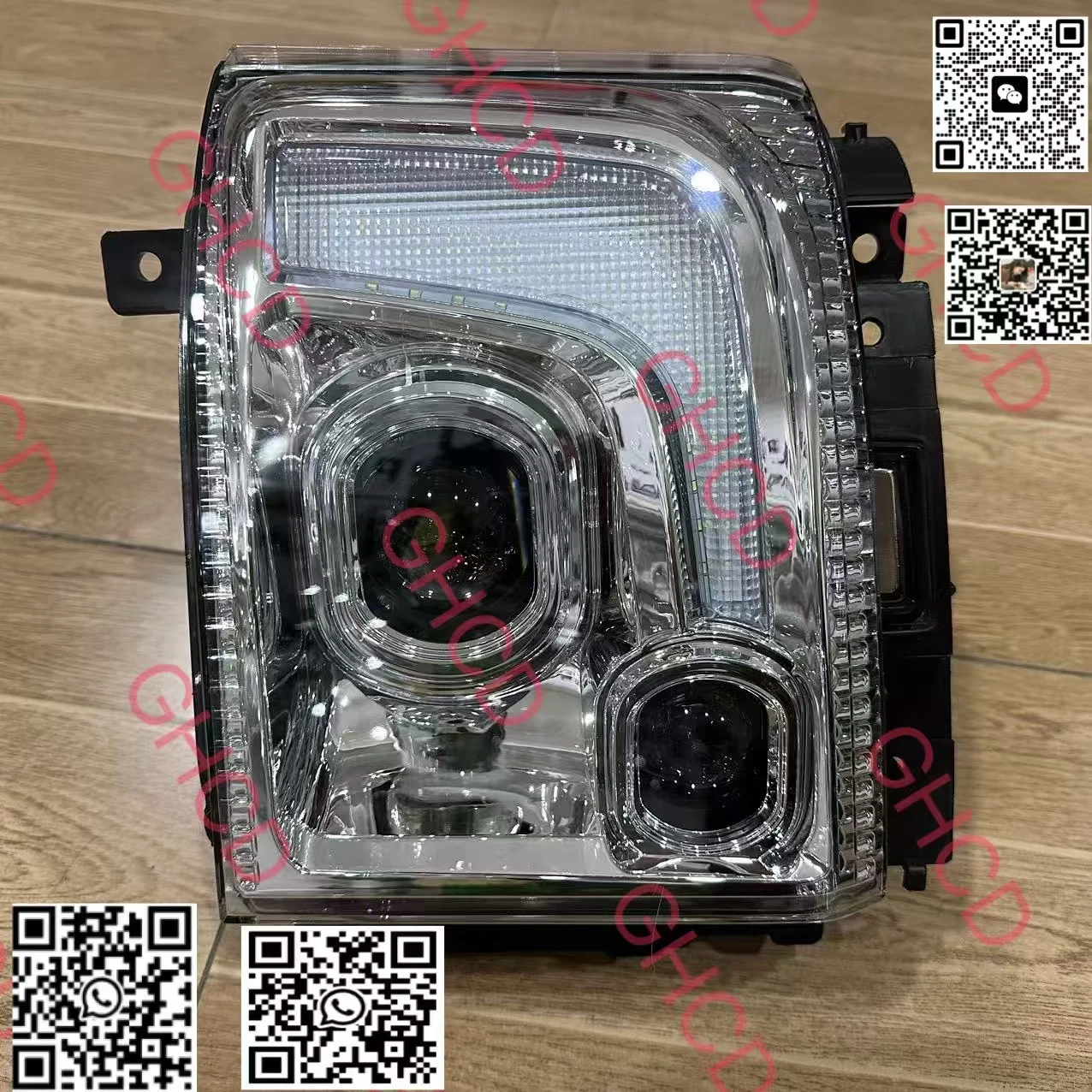 GHCD High Quality Japanese Truck Parts New Double Lens LED Headlight for ISUZ NPR NPR2009 NQR175 NPR150 NMR130 NLR130 NKR factory