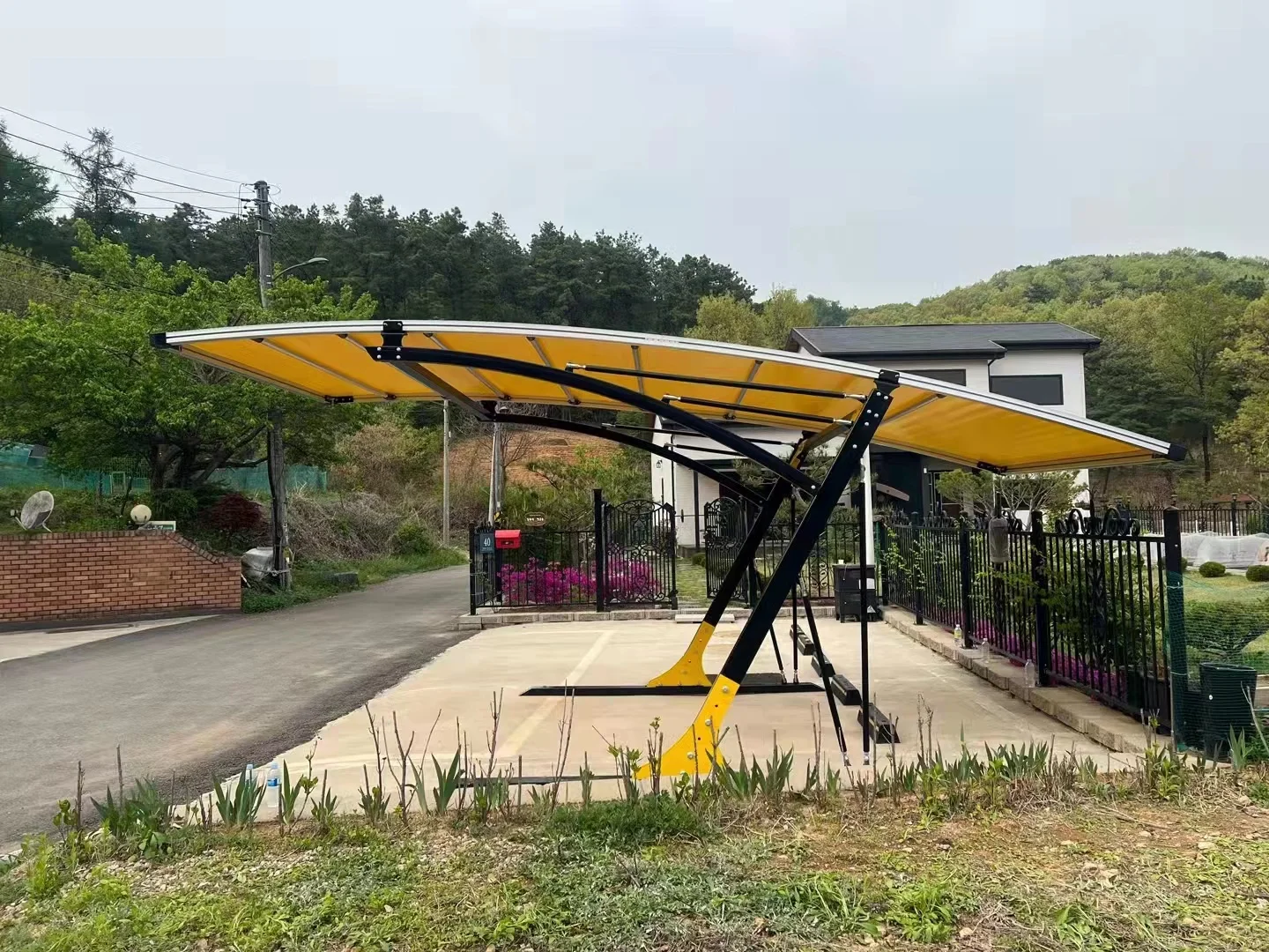 Professional Single & Double Car Parking Shade/modern Design Waterproof