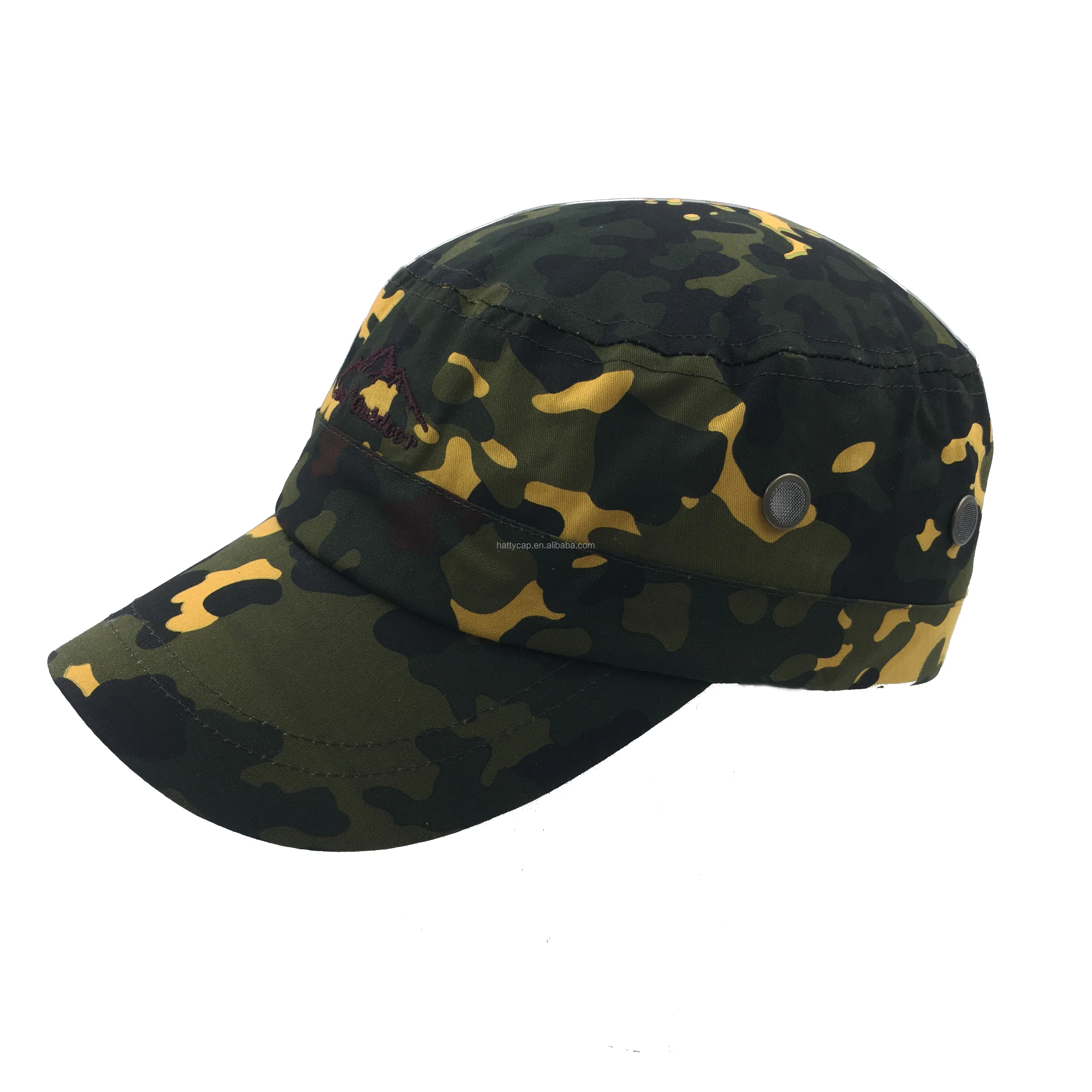 硬core100 % 棉高科技户外防晒彩色迷彩平顶军帽迷彩帽