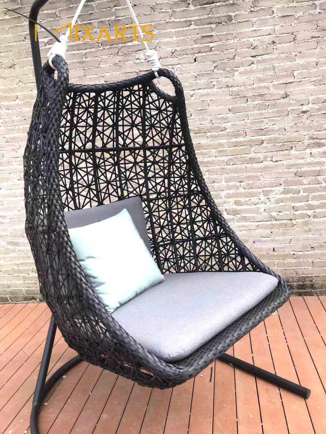 Durable Outdoor Rattan Furniture Wicker Single Swing Hanging Chair