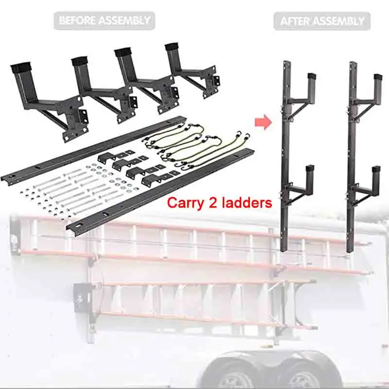 oseamr Side Mount Ladder Rack Fit for Enclosed Trailer 