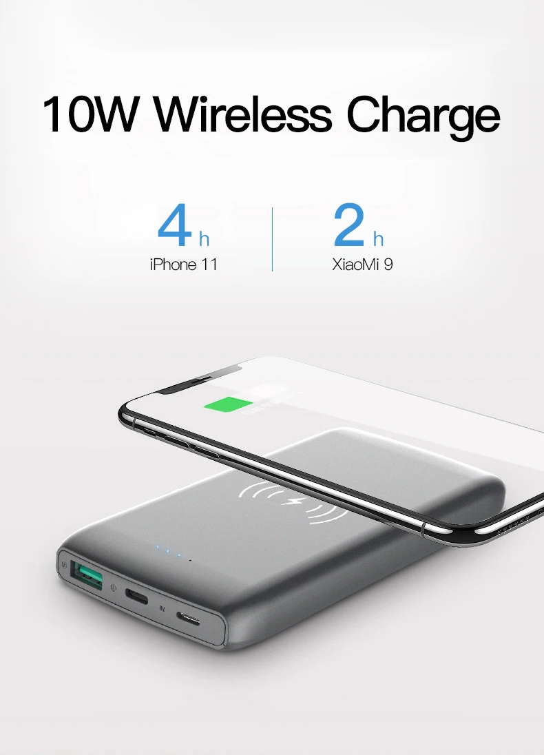 ifory High capacity dual usb output interface Li-polymer battery slim WST 10000mah power bank shipping - ANKUX.COM