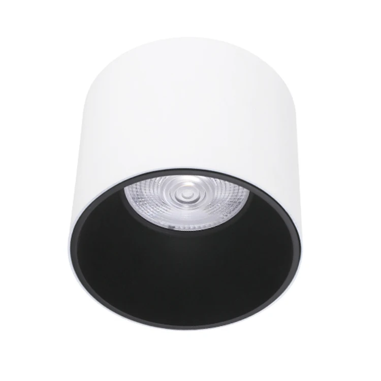Simple White Black  Kitchen bathroom Bedroom corridor Spot Light COB Surface Mounted LED Downlight