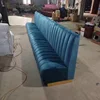 Salon/coffee shop laisure long fabric sofa seating