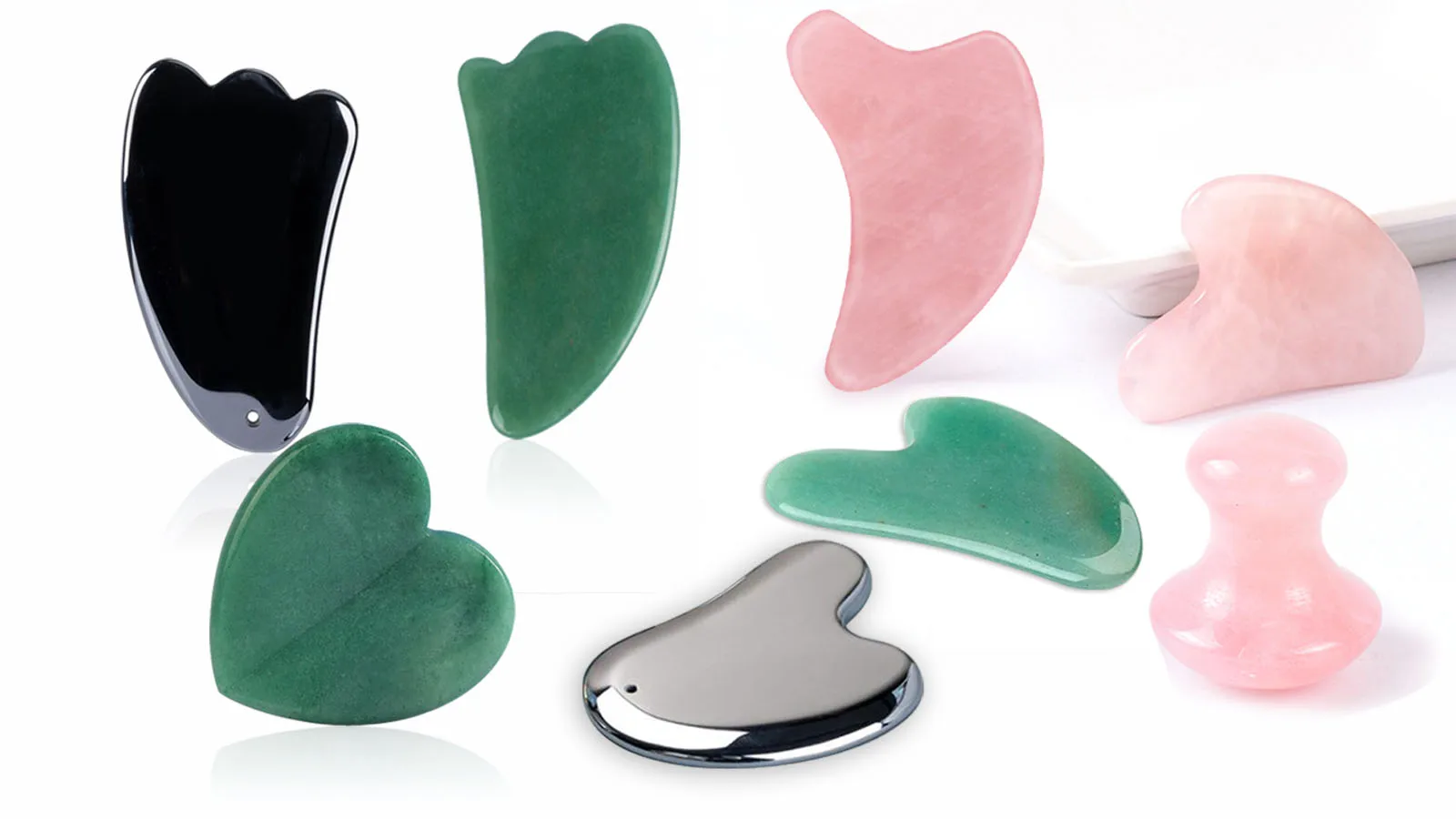 unique natural jade stone gua sha tool