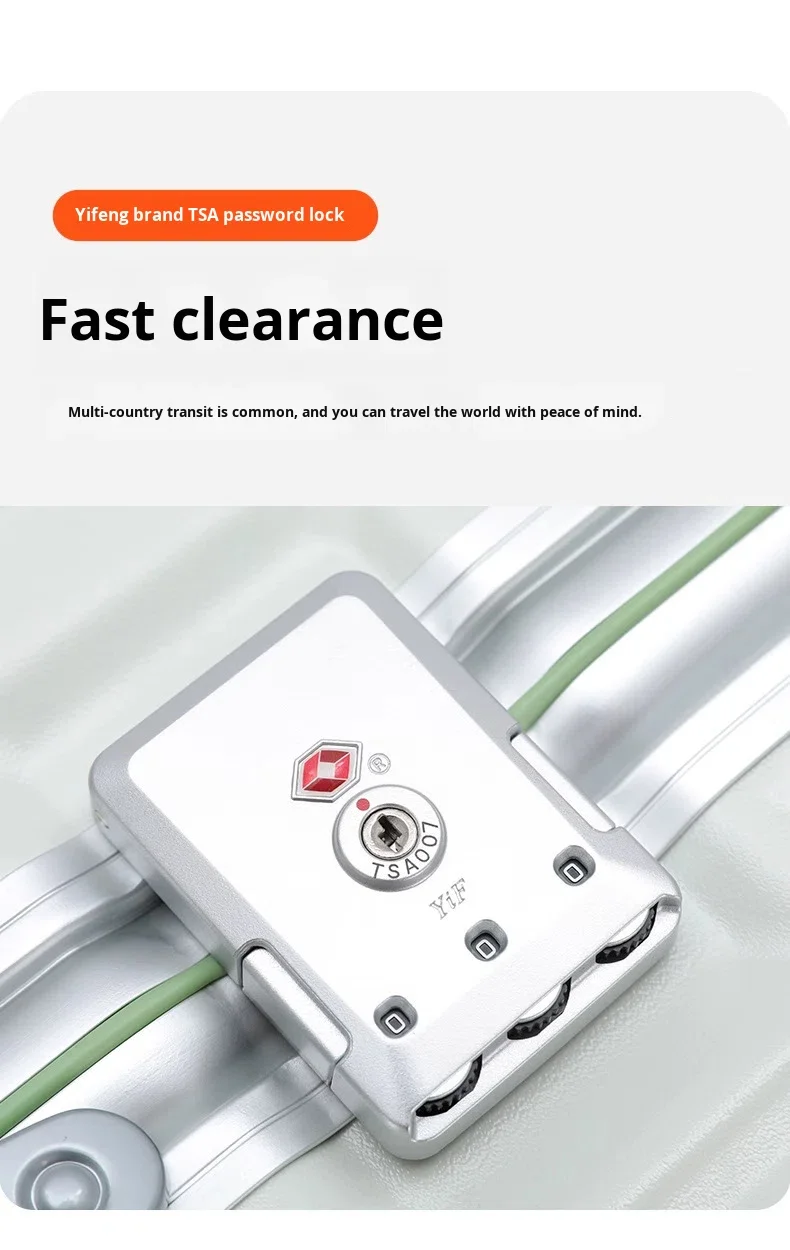 product 26 inch modern aluminum frame luggage box mute spinner large capacity boarding password travel suitcase skating wheels tsa lock-15