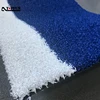 Gym Curly Blue and White Artificial Grass Training Turf