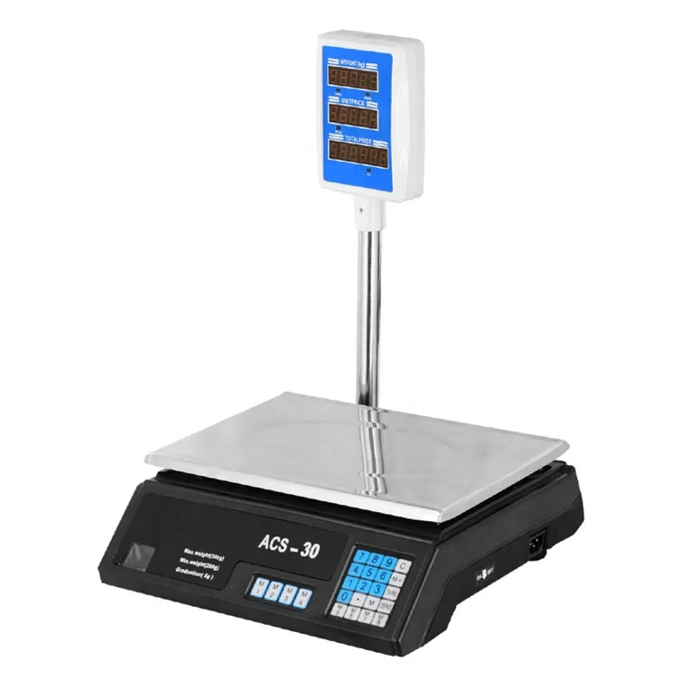 Electronic Digital Weight Scale Supermarket Price Computing Scale