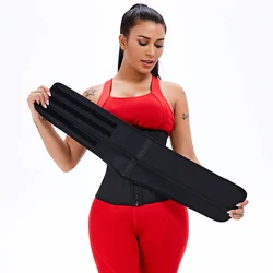 Two Detachable Belt Weight Loss Slimming Body Shaper Adult Style Black Customize Basic Latex Sauna Sweat Belt Waist Trainers