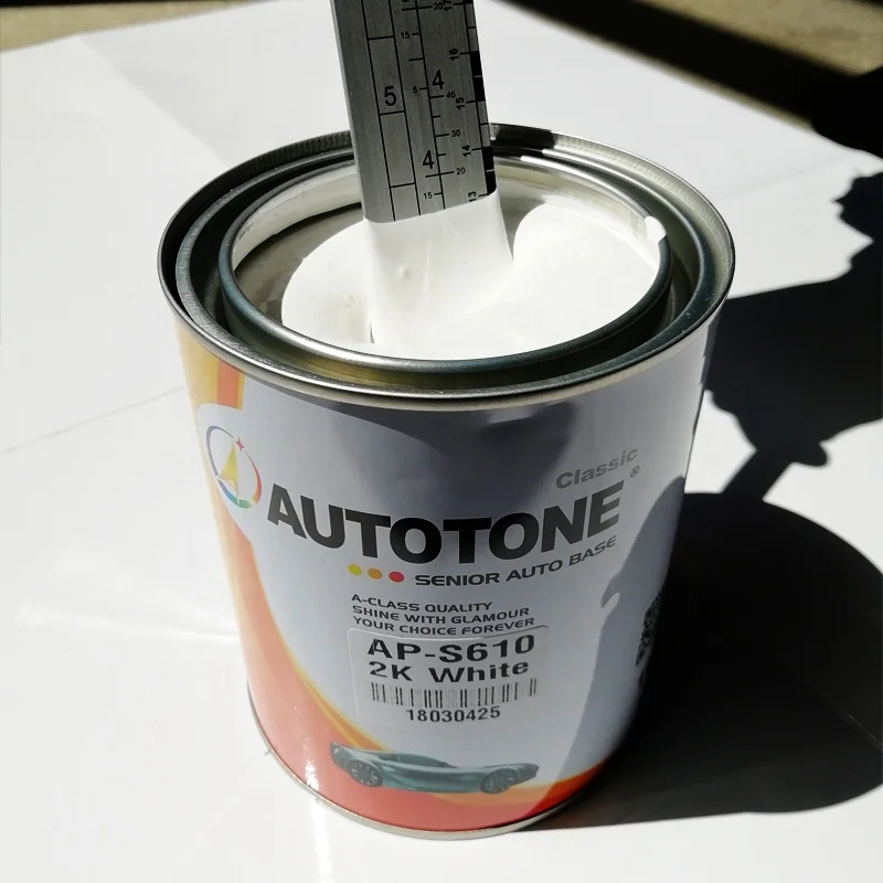 Cheap China Car Paint- Auto Paint 2K White Autocryl Topcoat AUTOTONE brand, Toyota White 040,041,058 sales@hccpaint.com