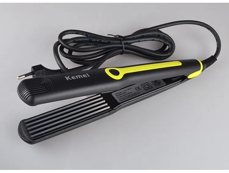 Kemei Km 2119 Professional Hair Iron 2 In 1 Ceramic Hair Straightener