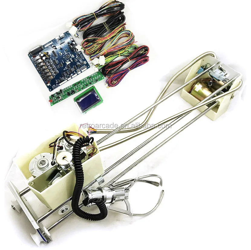 Diy Kit Big/mini English Machine 71cm Gantry Lcd Game Board Crane Claw