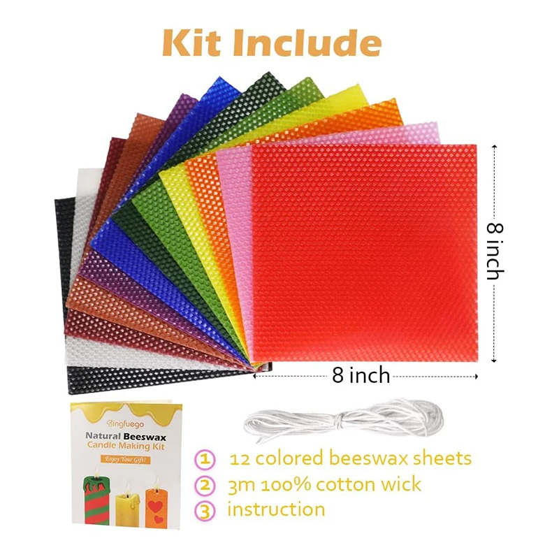 Wholesale Beeswax Candle Making Kit For Kids And Adults Colorful