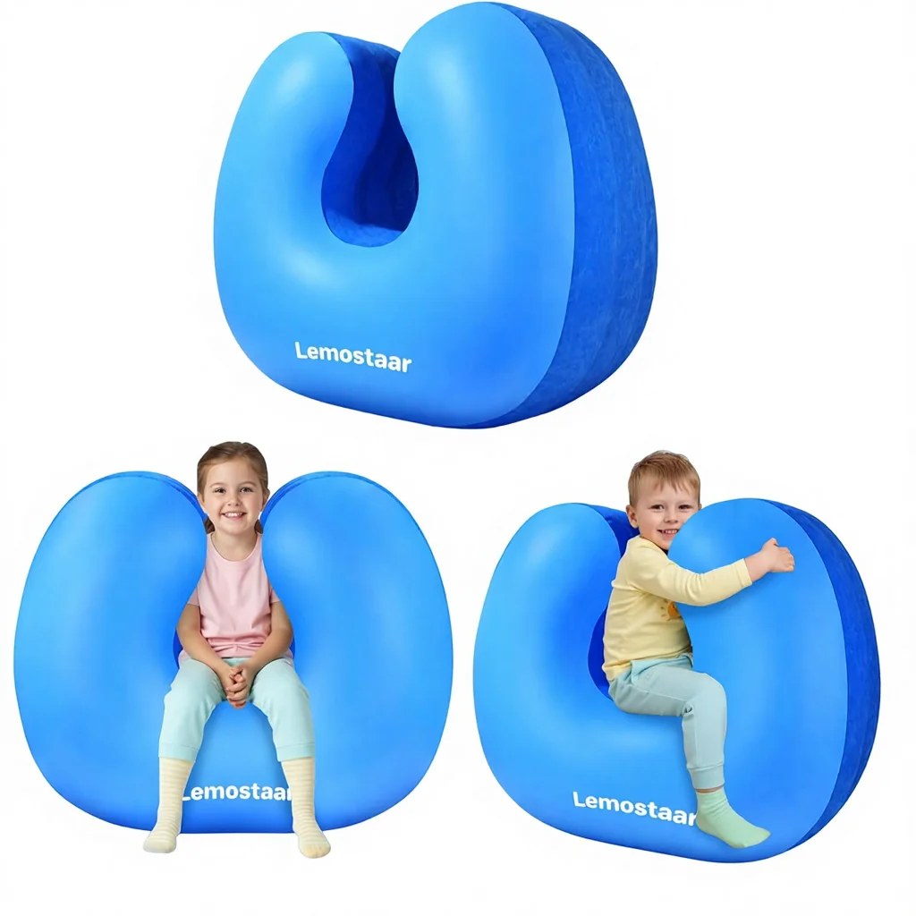 Sensory Rocking Inflatable Inflatable Sensory Rocking Chair for Kids with Autism ADHD-Soft Squeeze ...