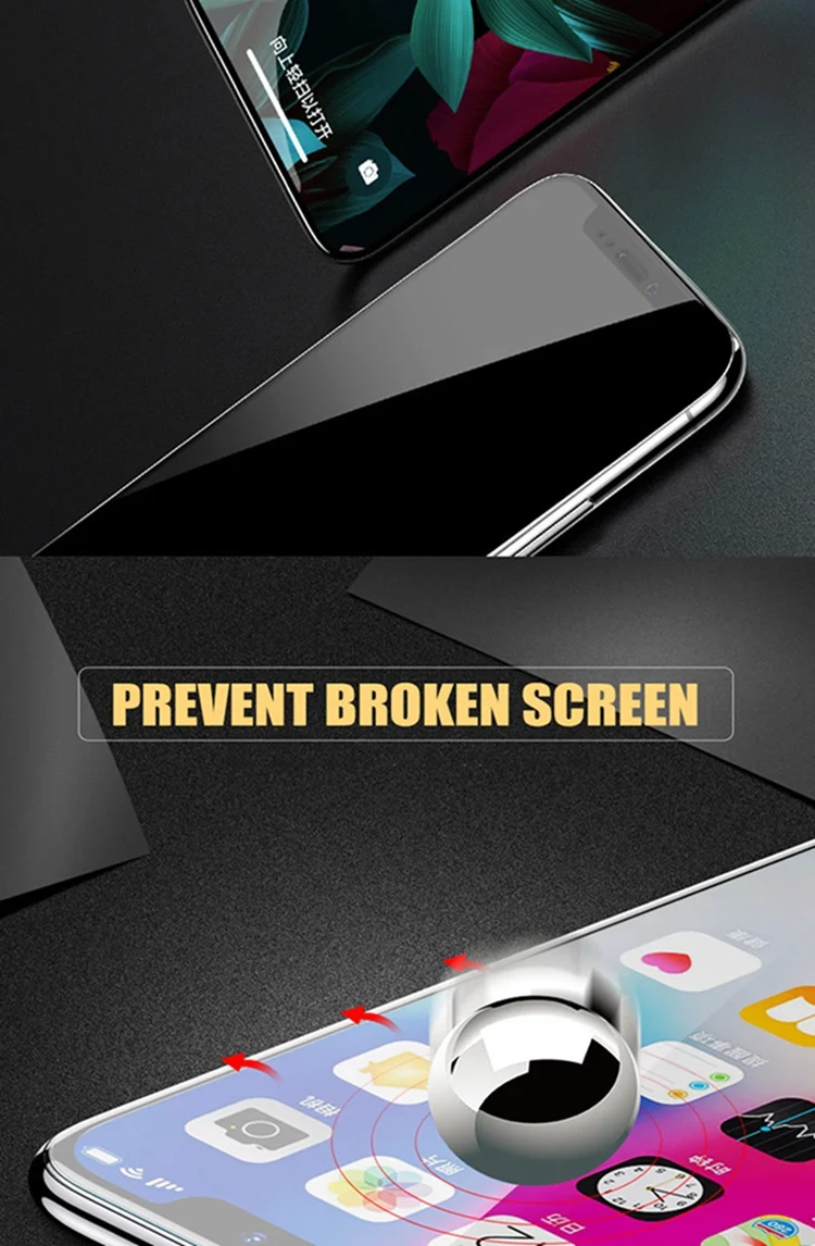 OTAO 9D Protective Tempered Glass On For iphone 11 pro MAX XS XR X Screen Protector De Tela For iphone 8 7 6 6S Plus Phone Film