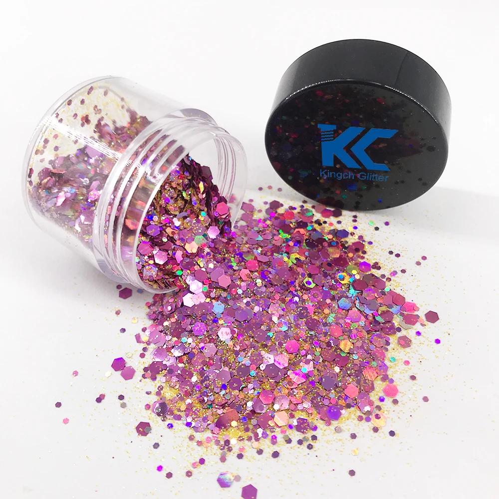 Red Colors Glitter Festival Face Chunky Glitter Party Make Up Bulk