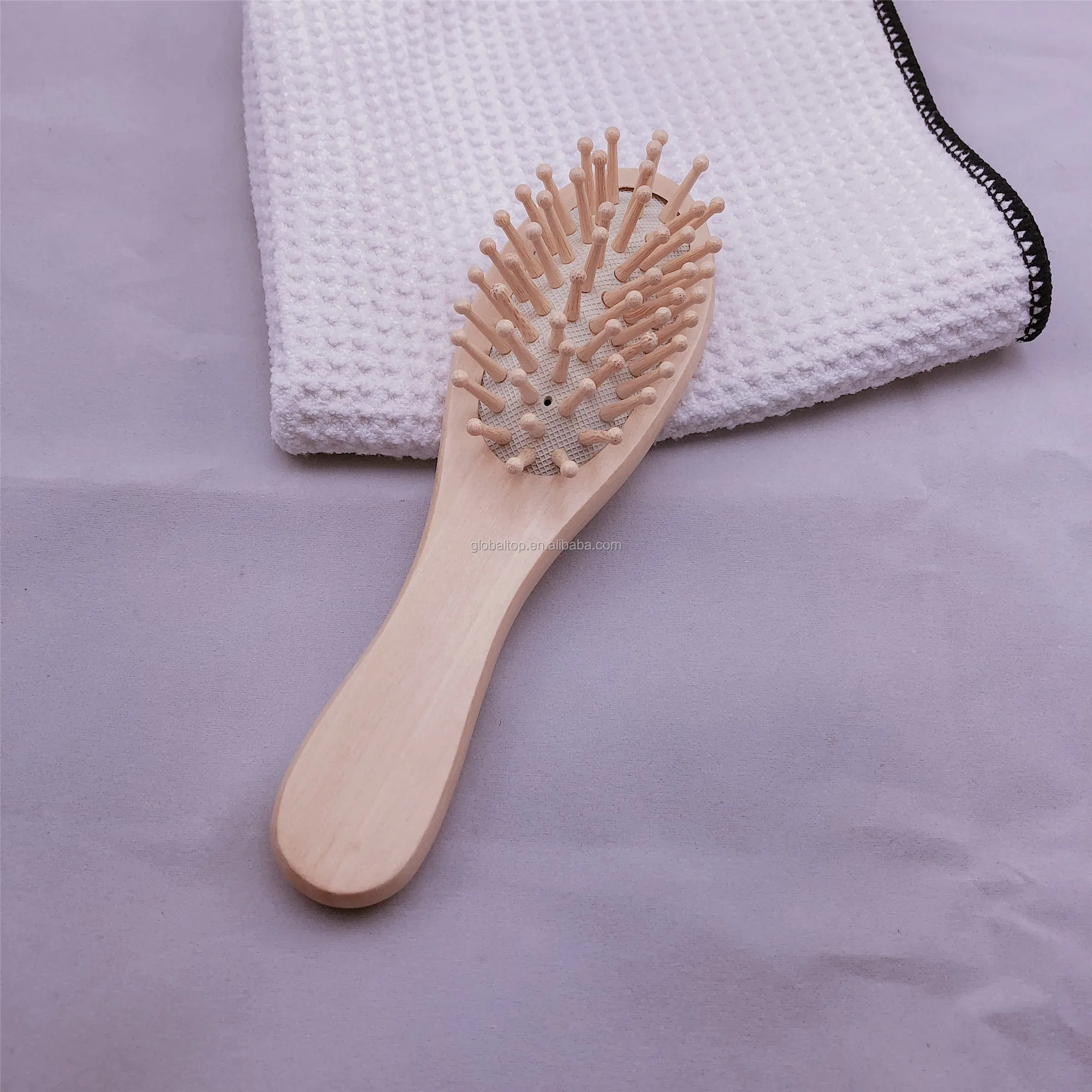 中国天然小刷子木制梳子刷健康按摩器发刷