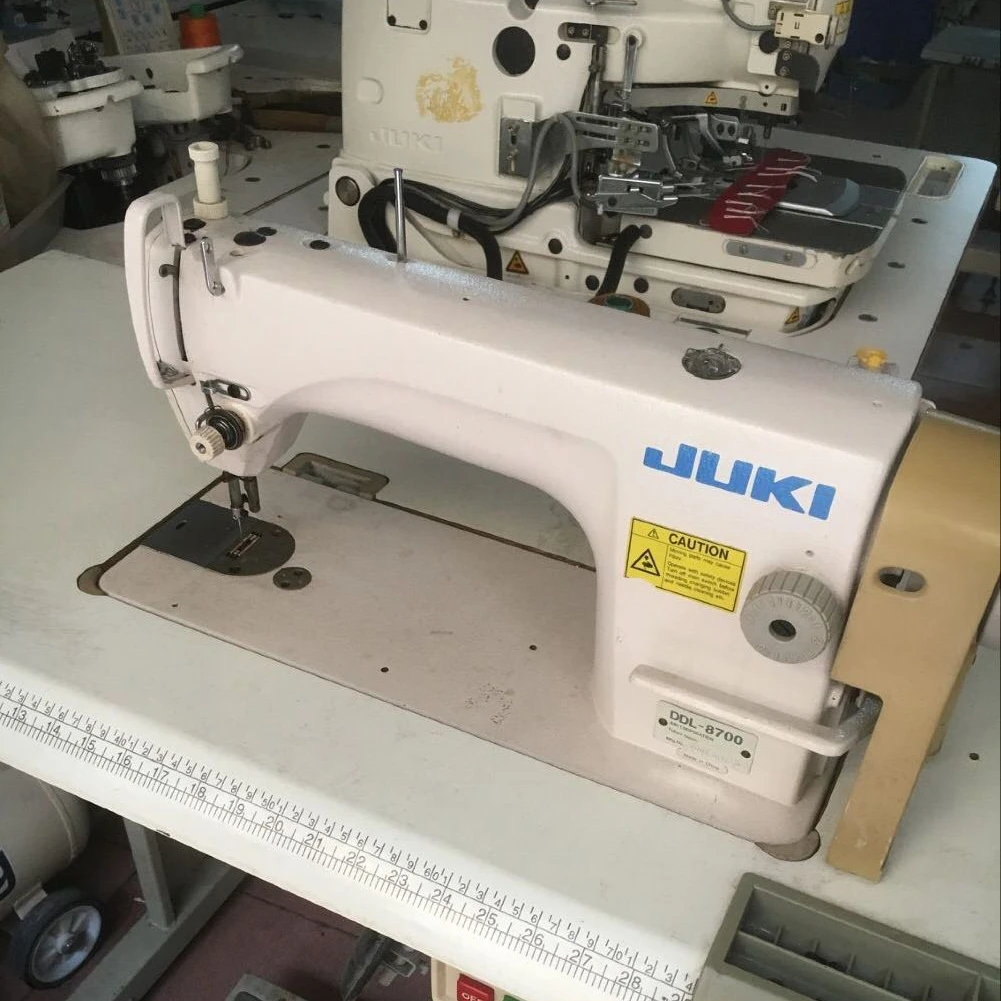 Used Jukis Ddl 8700 Single Lockstitch Machine Flat Sewing Machine