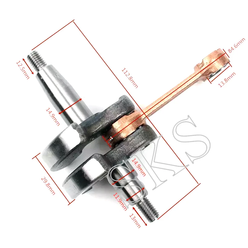 Engine Crankshaft Crank Shaft Fit For 1e44f5 52cc Lawn Mower Brush