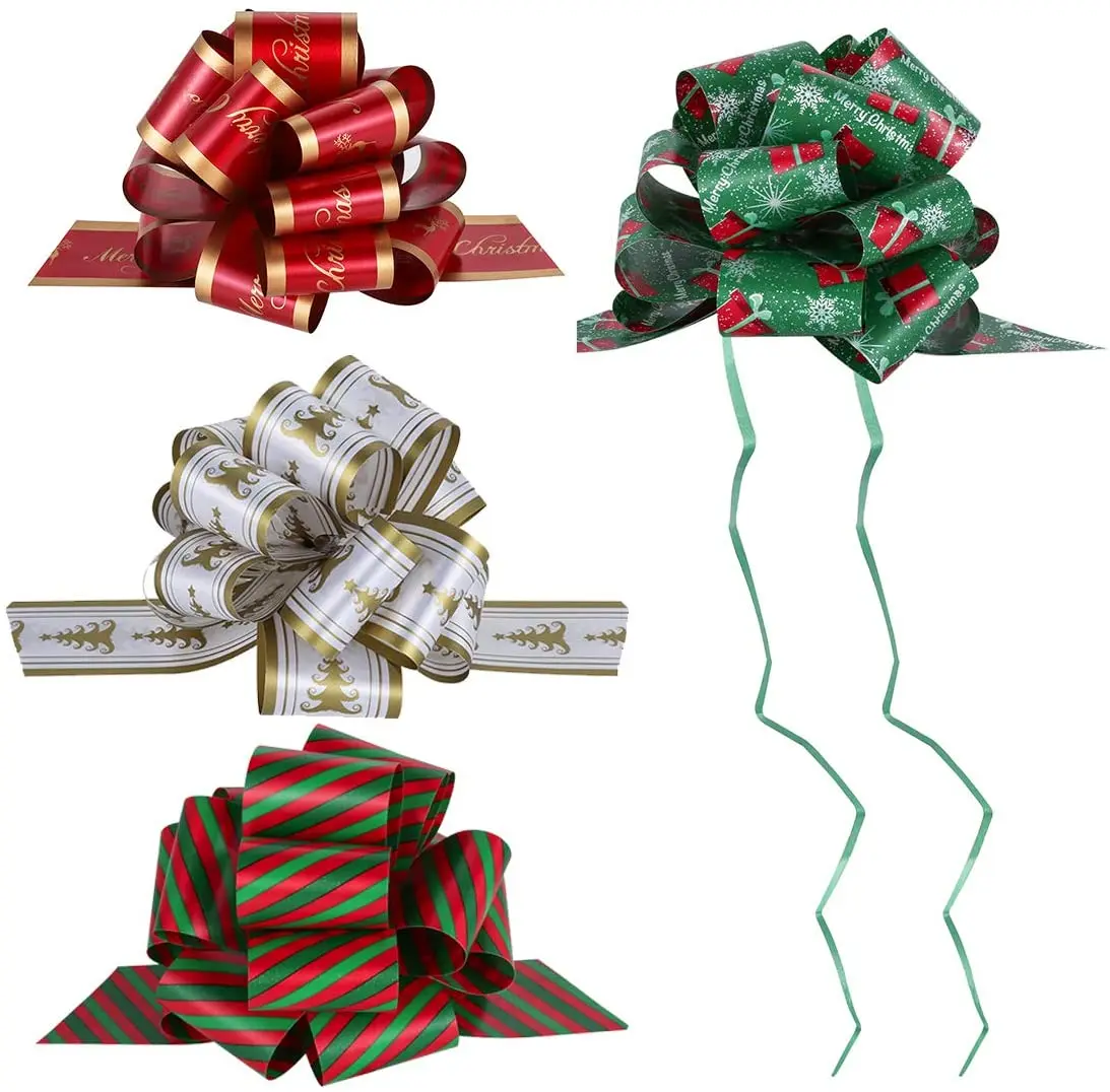 5inch Wide Pull Bows Wrapping Accessory For Xmas Present Gift Florist