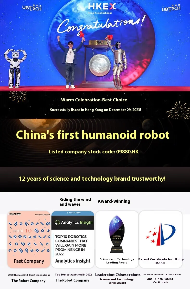 Ubtech Children's Early Education Puzzle Learning Robot Intelligent Singing Dancing Story Toy Perfect Gift for Service Equipment supplier