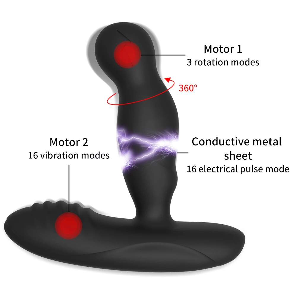 Massageador De Próstata Levets Vibrador Elétrico Com 16 Velocidades