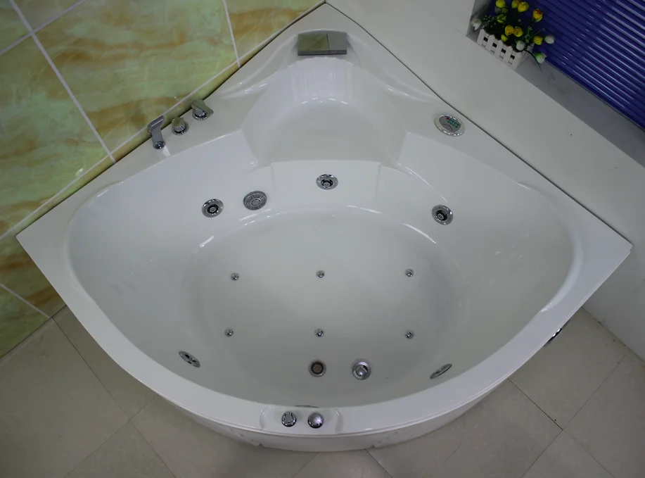 Round Heart Shaped Corner Air Jet Acrylic Ozone Cheap Whirlpool Massage